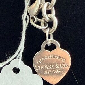 Tiffany & Co. Return to Tiffany Heart Tag Bracelet, 925 Sterling Silver, 7”